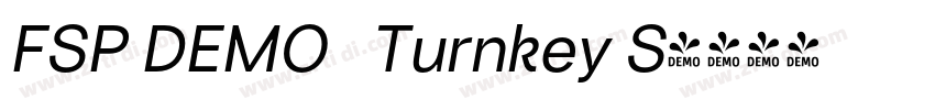FSP DEMO   Turnkey S字体转换